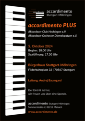 Plakat für das Herbstkonzert 2024